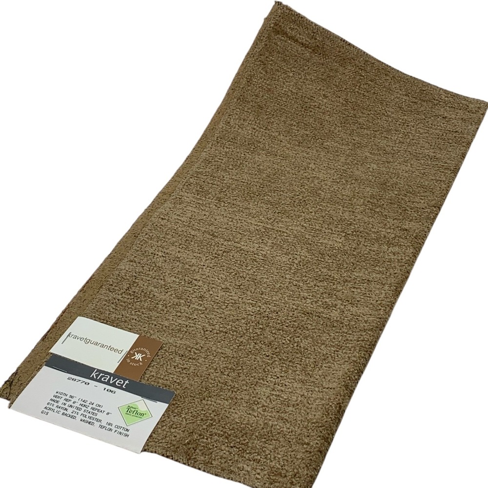 Kravet Fabric Sample Brown‎ Textured Remnant Sewing Crafts